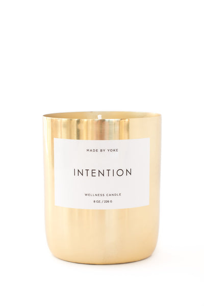 Made by Yoke Intention Gold Wellness Candle Gathered Home