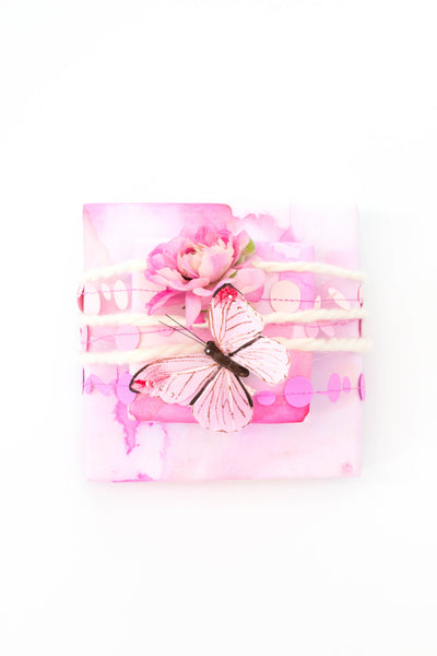 Pink Abstract Gift Wrap