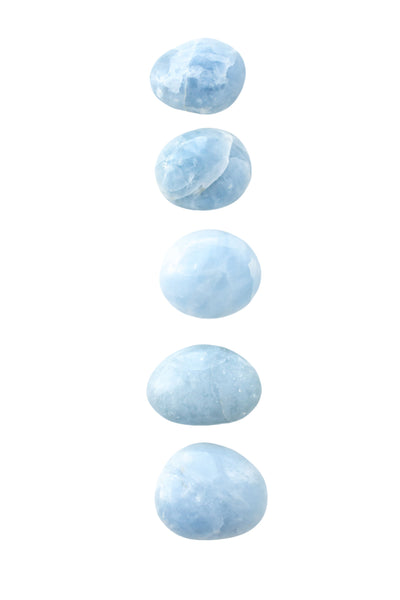 Blue Calcite Palm Stone