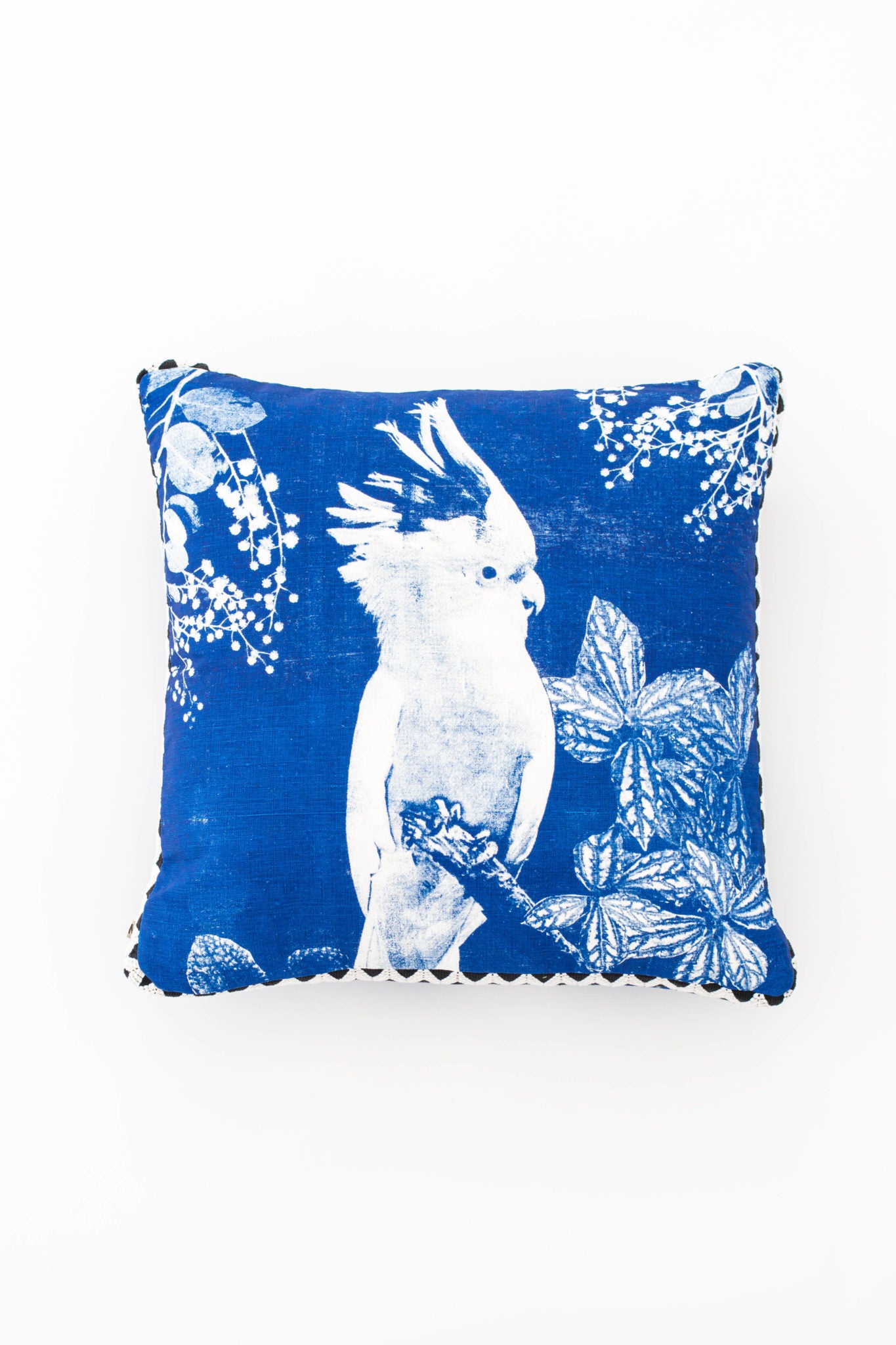 Blue Cockatoo Pillow