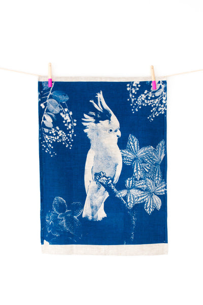 Blue Cockatoo Tea Towel