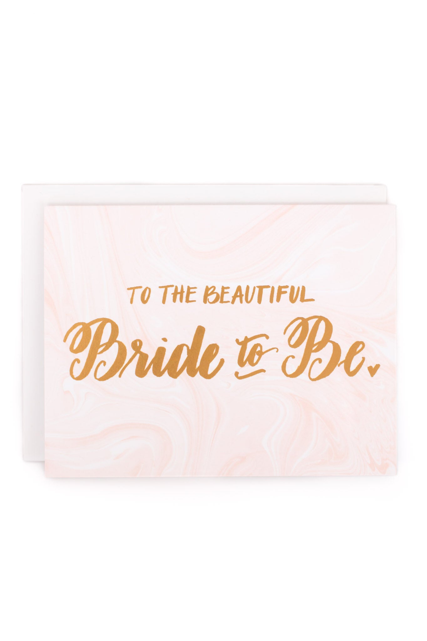 Bride To Be Marble Card
