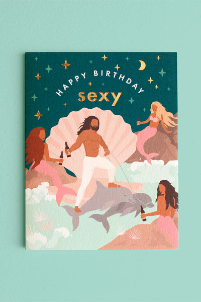 Fox&Fallow_Birthday_Sexy_Poseidon_Card