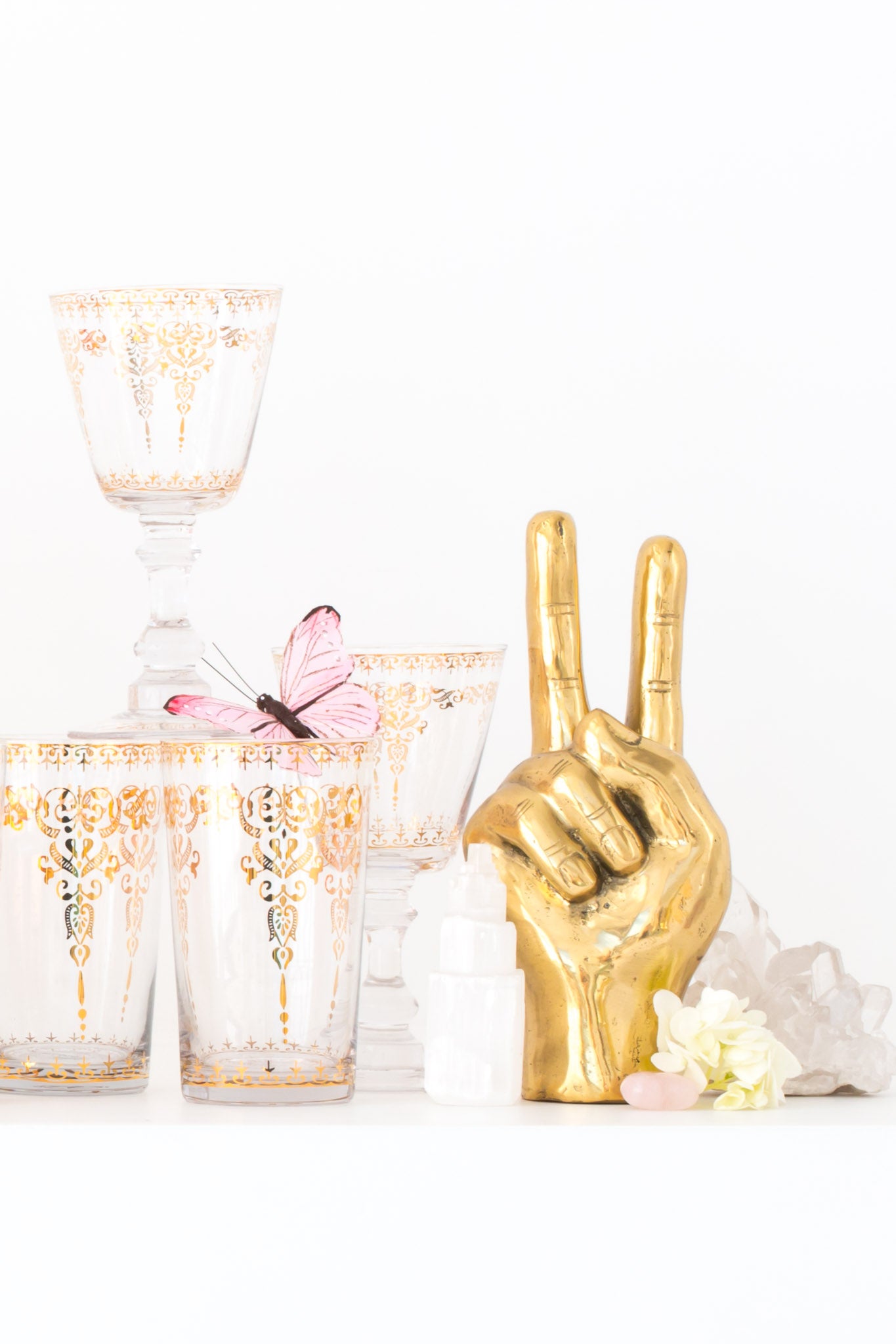 Gathered Home Gilded Palace Glassware