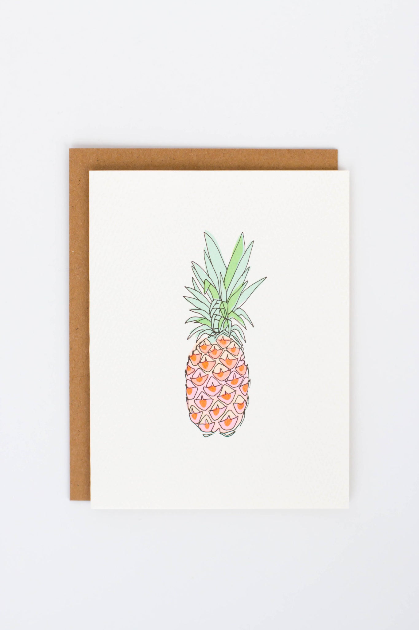 Neon Pineapple Card
