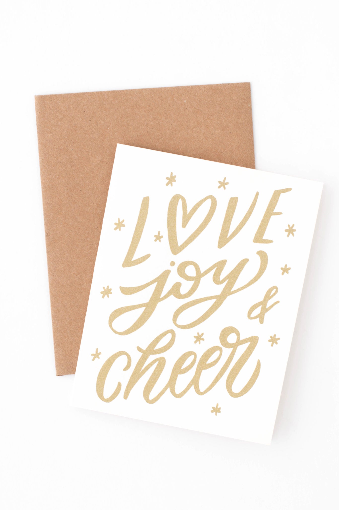 Worthwhile Paper Co Love Joy Cheer Card Gathered Home