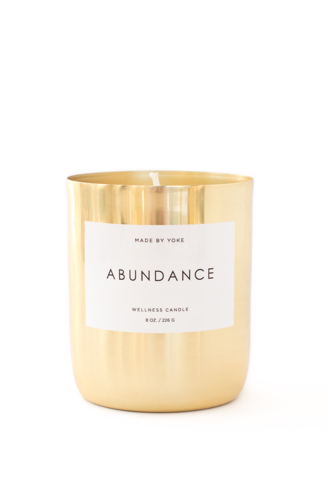 Made by Yoke Gold Abundance Wellness Candle Gathered Home