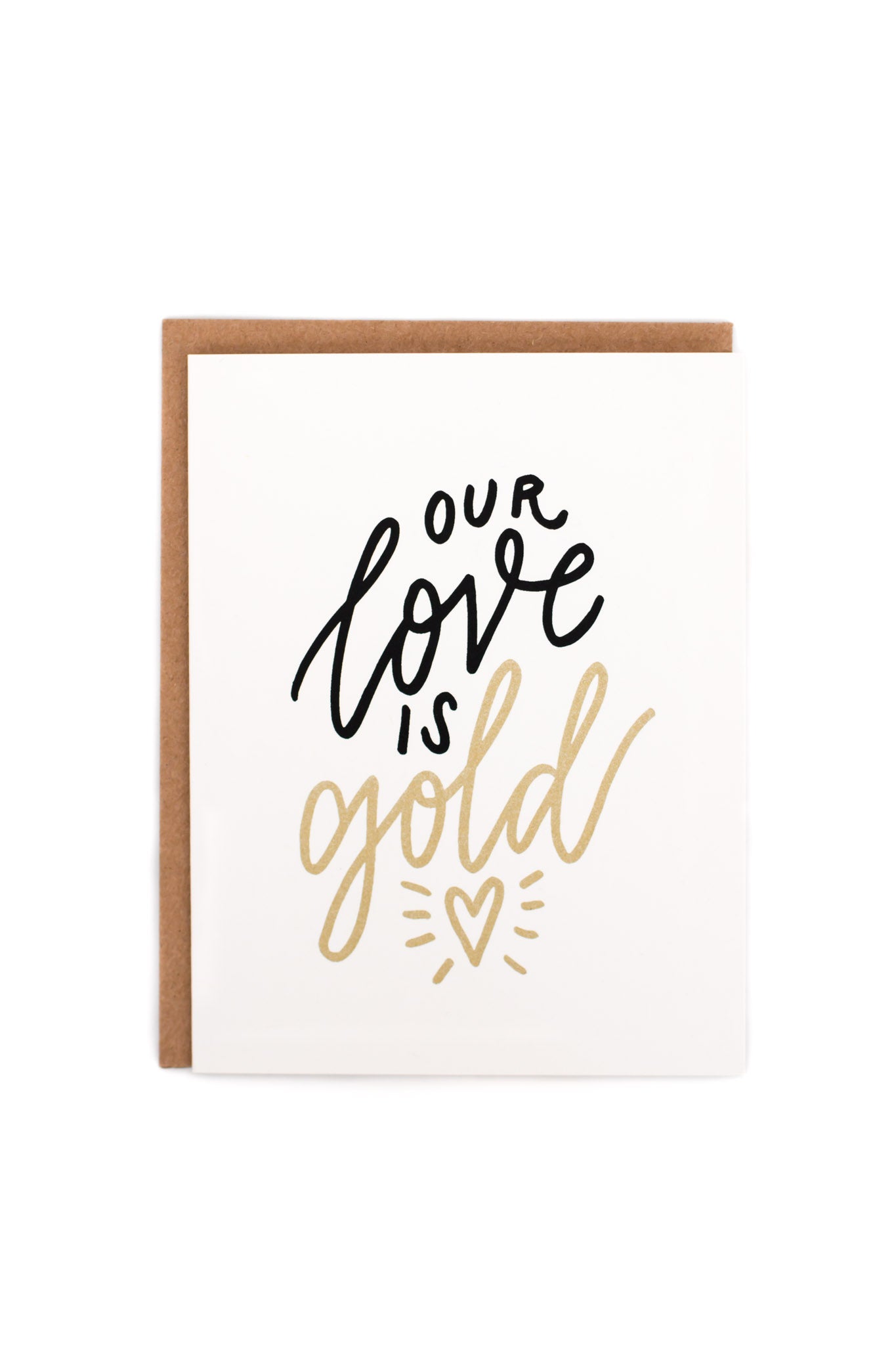 Our Love is Gold Card Gathered Home