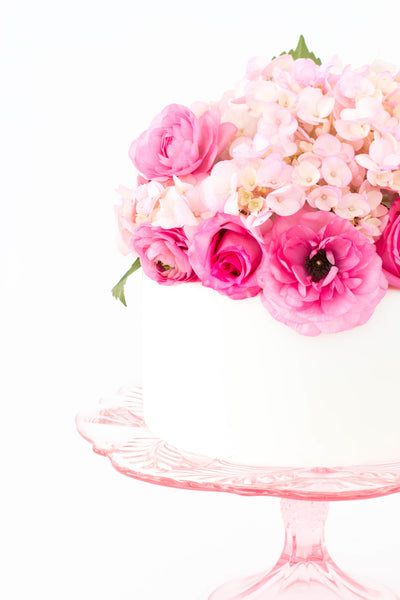 Rosé Cake Stand Cake