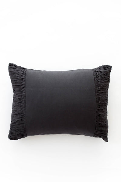 Rosette Pillowcase Set Charcoal